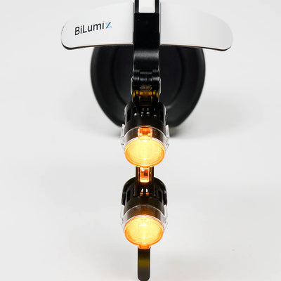 Light Filters/Caps - Amber(flip) (Pair) for Headlamp